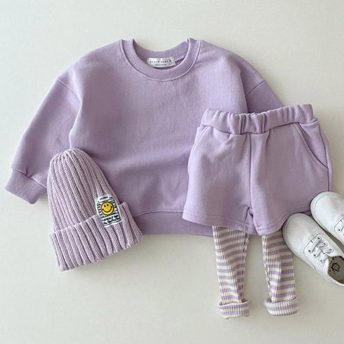 Spring and autumn candy-colored vests pants set